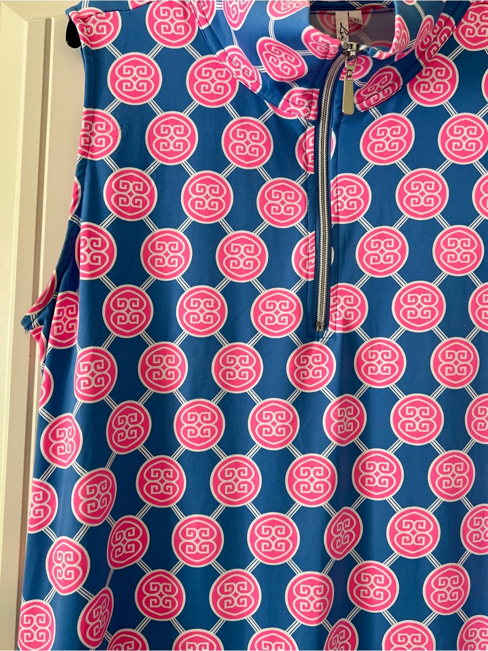 Lulu-B Dress UPF 50+ Sleeveless Quarter 1/4 Zip Golf Performance Women’s Size XL - Picture 2 of 8